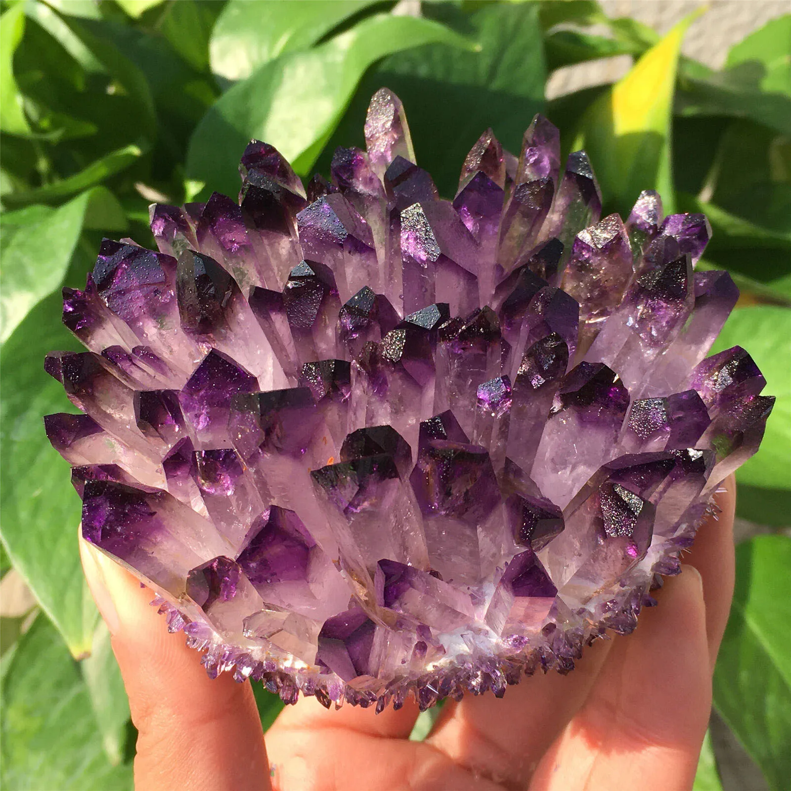

Natural Crystals Quartz Amethyst Cluster Freeform Energy Reiki Stones Room Home Office Aquarium Decoration Accessories Gemstone