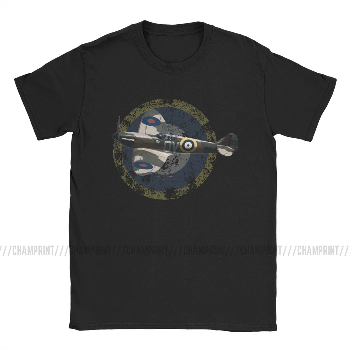 Мужская футболка из хлопка с короткими рукавами британская RAF supersea Spitfire Fighter Plane WW2