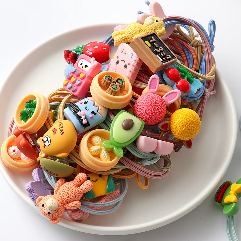 

Резинки для волос в Корейском стиле для девочек, 5 шт.