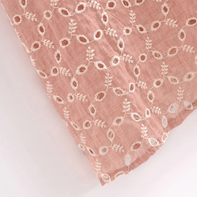 

Women Embroidered The Line Dressed Midi Summer Lantern Long Sleeve Dress Ladies Only Breasted Loose Dress