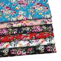 wide 58 100 cotton plain dense poplin printed fabric scarf dress shirt material by the half yard big floral