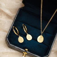ingesight z stainless steel carved rose flower pendant necklaces ins elegant gold color choker necklaces for women neck jewelry