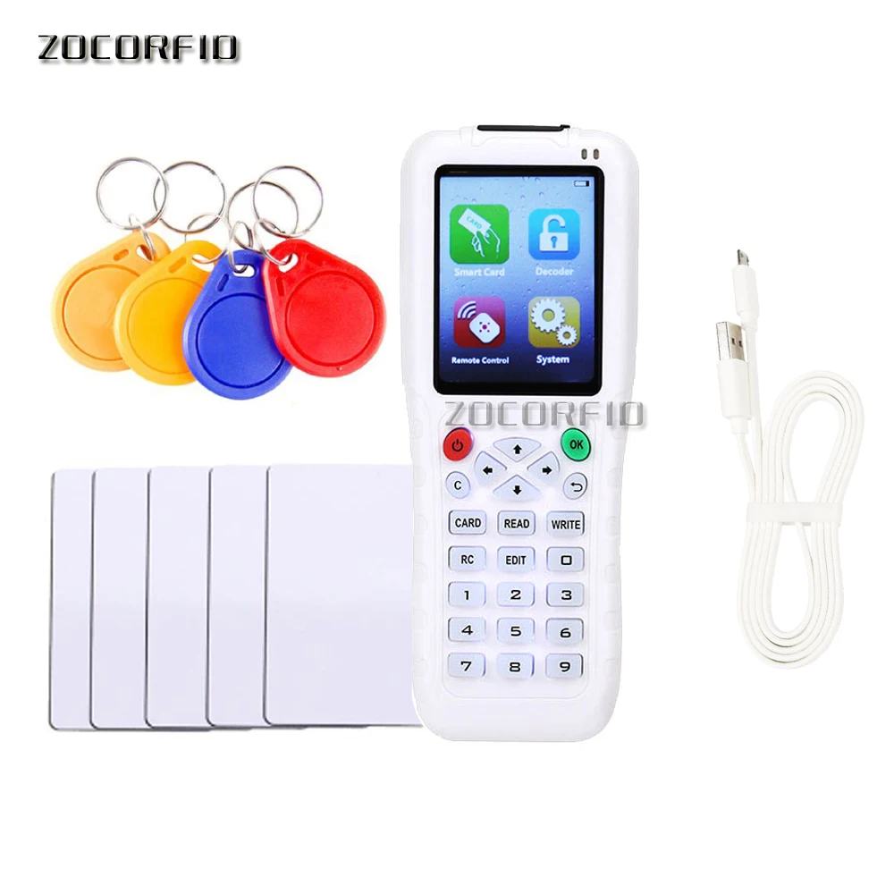 English Version Newest ZX-Copy 3 with Full Decode Function Smart Card Key Machine RFID NFC Copier IC ID Reader Writer Duplicator |