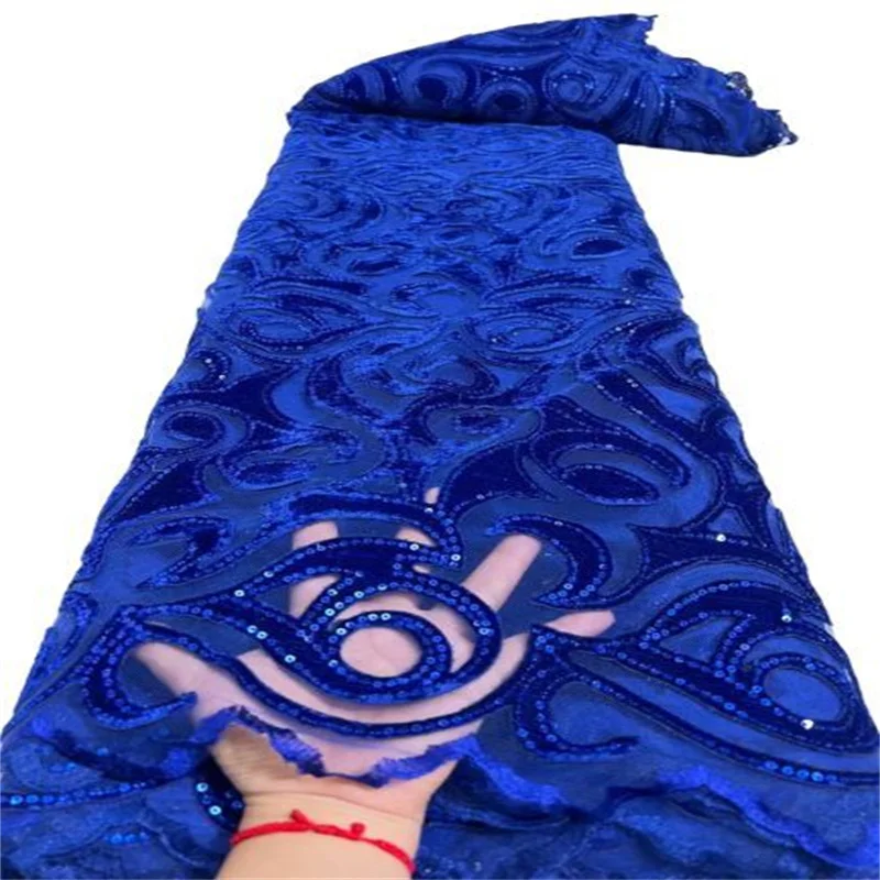 Африканская Тюлевая кружевная ткань с блестками бархат 2022 новейшая зеленая