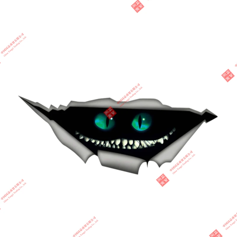 

Наклейка на шлем с изображением Чеширского кота