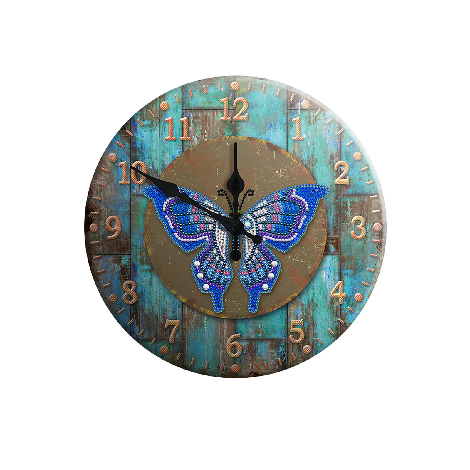 Настенный знак из кованого железа круглая декоративная вывеска с часами и