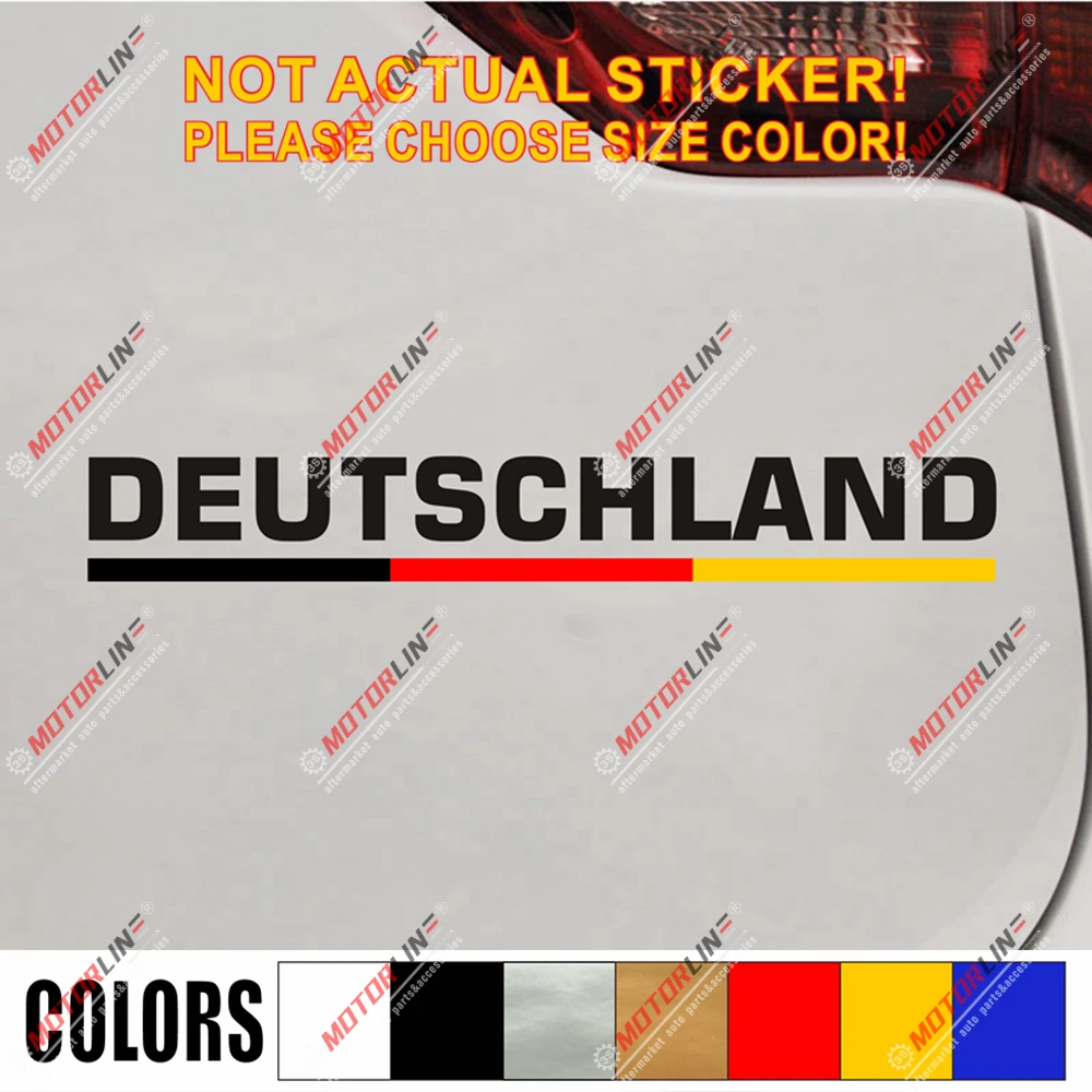 Немецкая y образная немецкая наклейка deuтребуй автомобильные виниловые полосы