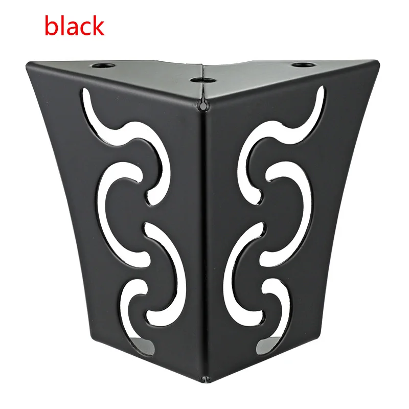 

4pcs Carving Metal Furniture Legs Sofa Foot Hairpin Leg Pad Protection for Furniture Cabinet Table Leg Cover Hardware metal leg