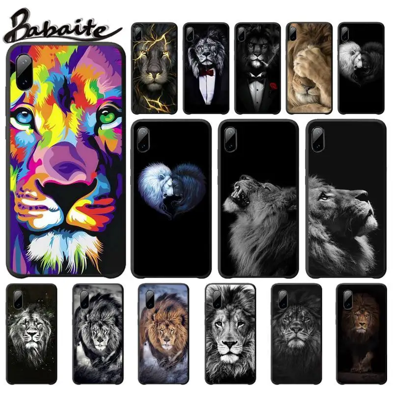 Babaite Лев Альфа мужские милые Чехлы Роскошный чехол для Samsung Galaxy S3 S4 S5 S6 S7 Edge S8 Plus S9