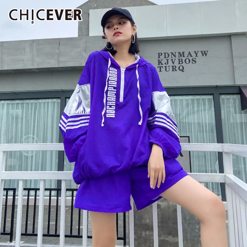 CHICEVER Женский комплект из двух частей толстовка с длинным рукавом и принтом