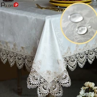 lace tablecloth waterproof and oil proof coffee table cloth white coffee table room decor aesthetic tablecloth rectangular