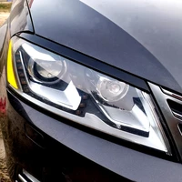 car headlights eyebrow eyelids stickers for volkswagen passat b7 trim cover accessories car styling
