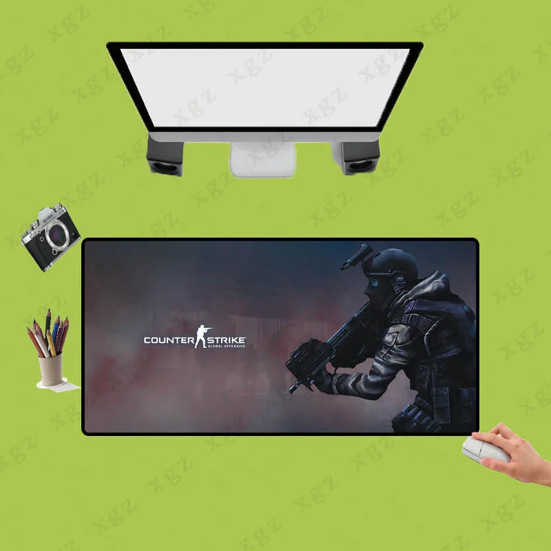 Большой Настольный коврик XGZ CSGO, геймерский резиновый коврик для клавиатуры, игрового пистолета, мыши, коврик для мыши на заказ, «сделай сам», коврик для мыши, игровые аксессуары, размер на выбор