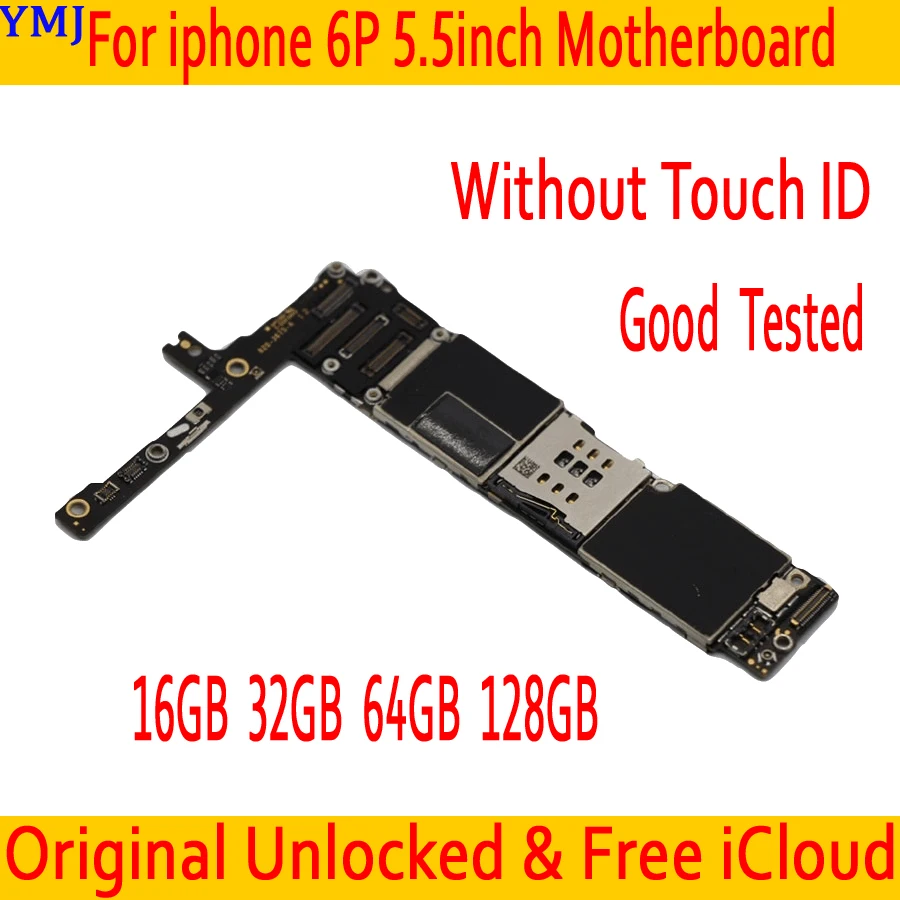 Для iphone 6 Plus материнская плата с/без Touch ID оригинальная разблокированная для +