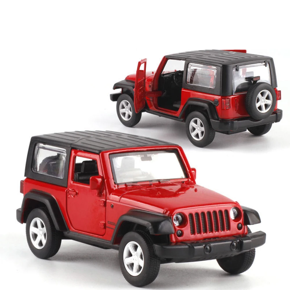 Внедорожник Wrangler в масштабе 1:32 литой металлический автомобиль 4 цвета имитация