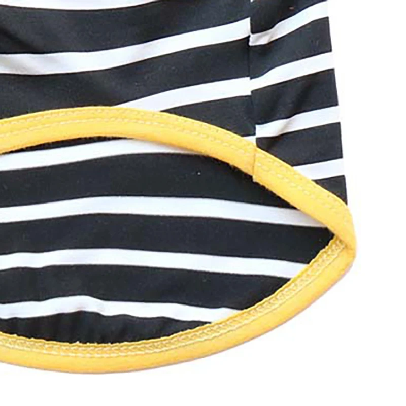 

2021 new Dog clothes Clothing for cats supplies T-shirt products chihuahua harness french bulldog Pet small dogs stripe cute and