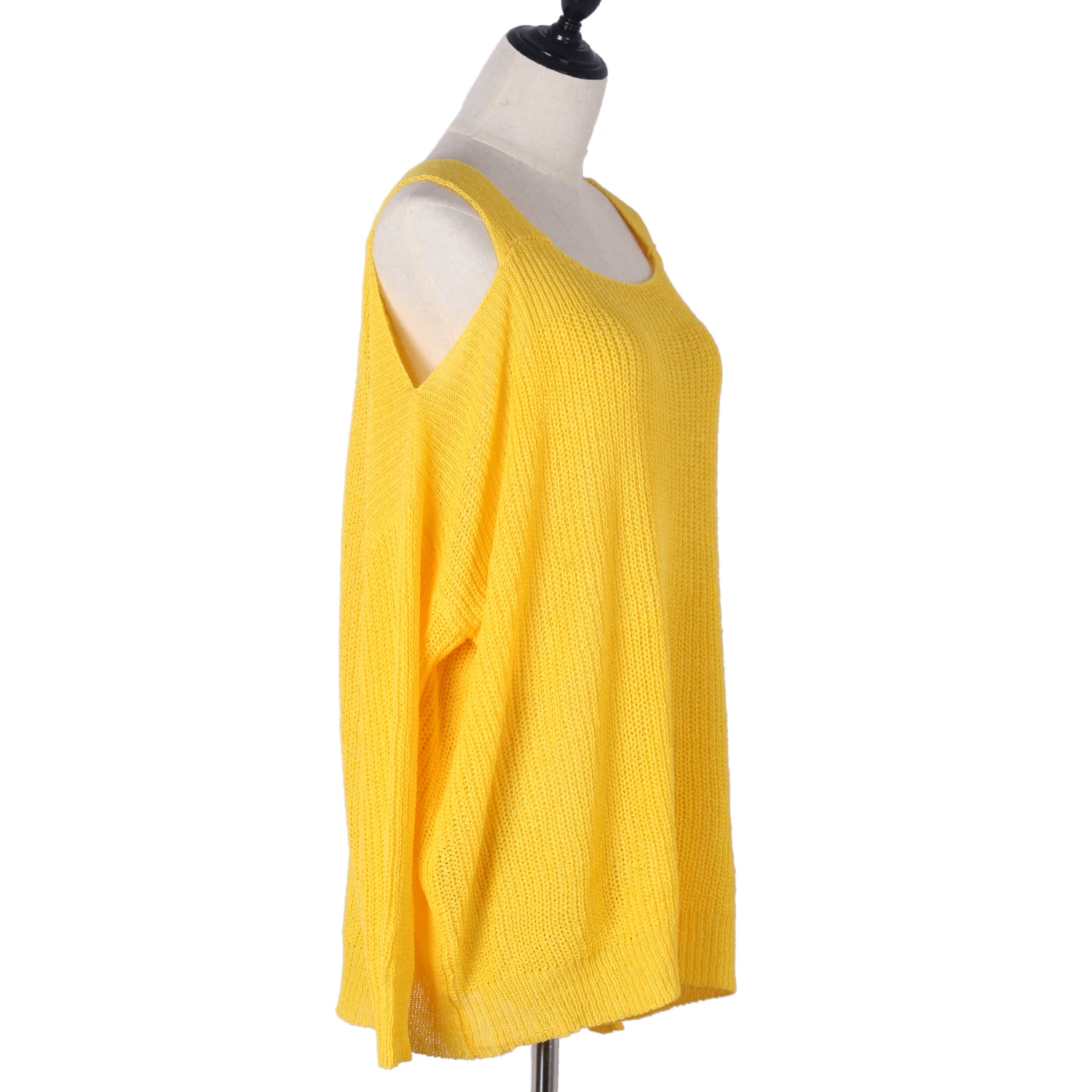 Женское платье Осень-зима водолазка с открытыми плечами трикотажное