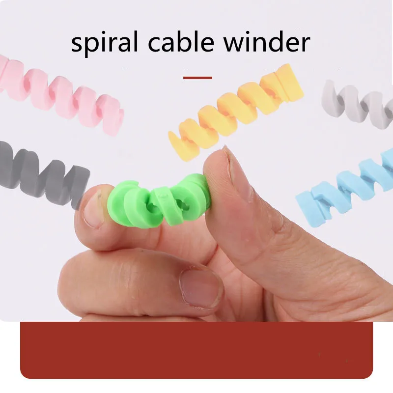 4pcs cable protector silicone bobbin winder wire cord organizer cover for apple iphone usb charger cable cord phone accessories free global shipping