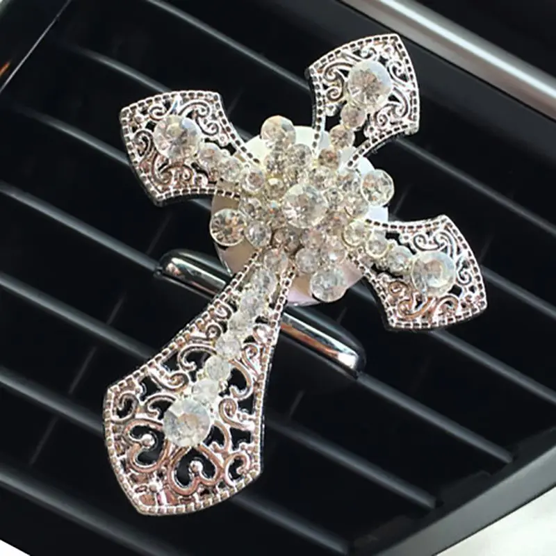 Новинка автомобильные аксессуары для интерьера освежитель воздуха Стразы крест