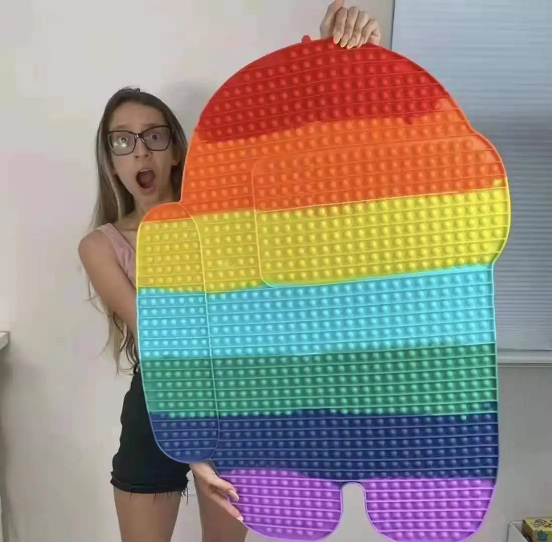 

Giant Pop Its Big Antistress Push Pop Bubble 20-85cm Fidget Toys Popite Luminous Large Simpl Dimmer Figet Toy Kids Tie Dye Game