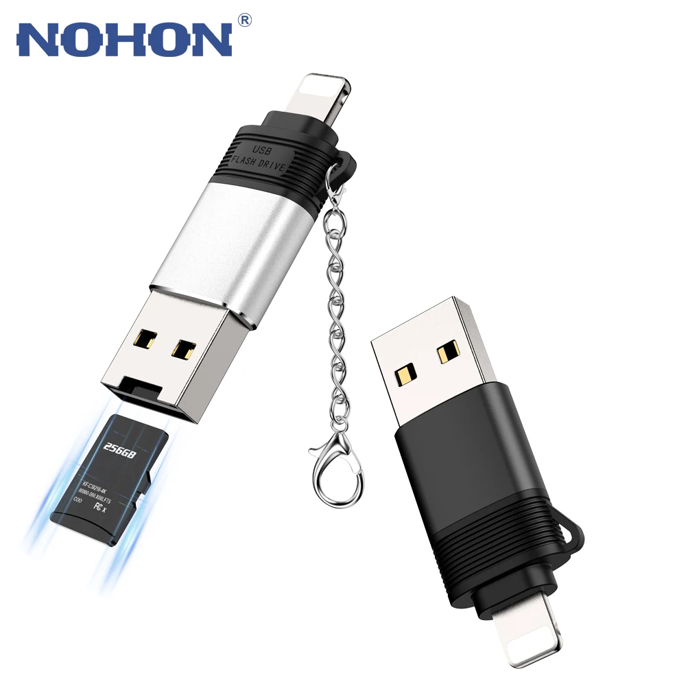 USB OTG адаптер для Lightning/Micro SD/TF Card Reader iPhone 11 Pro Max/XR/X/8/7/6 s/6 s Plus/iPad | Мобильные телефоны и