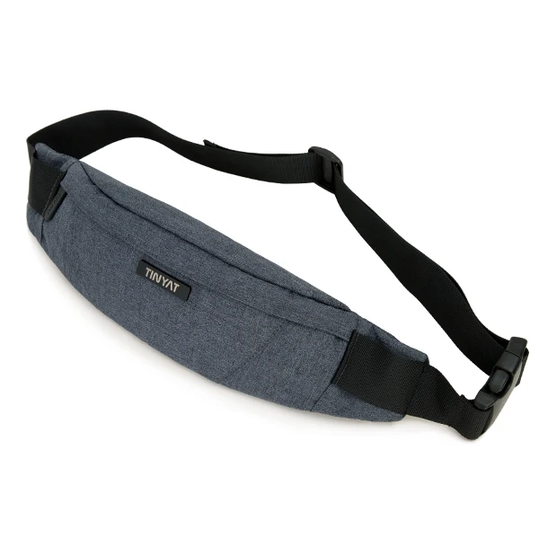 waist dark grey Сумка на пояс мужская TINYAT, водонепроницаемая холщовая сумка-пояс для хранения телефона, для путешествий, повседневная сумка-пояс униона, для путешествий, повседневная сумка-пояс унисекс, сумка на бедра сумка на пояс - Цвет: waist dark grey