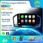 Автомагнитола Buick Regal для Opel Insignia 2009-2013, Android, мультимедийный видеоплеер, стерео-навигация, GPS, разъем 2din, DVD