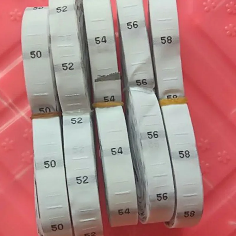 100 шт. белый полиэстер ткань номер большие ярлык с размером мужских