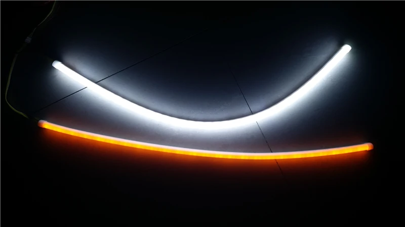 Гибкая двухцветная белая + Янтарная Светодиодная лента 60/45/30 см светодиодный