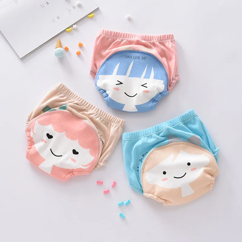 

3 шт., Детские Многоразовые моющиеся подгузники