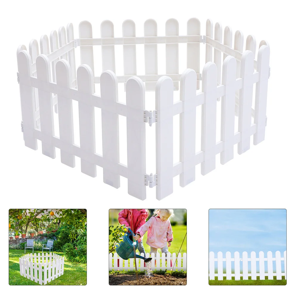 

5Pcs Plastic Garden Fence Outdoor Lawn Protective Guard Practical Patio Edging