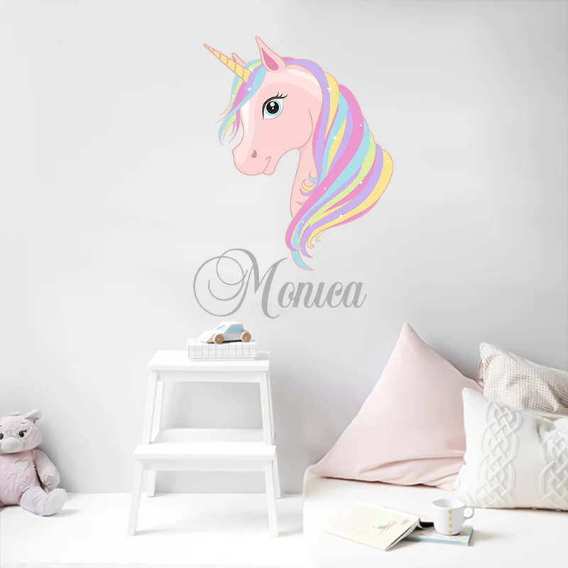 Conisi Современная Наклейка на стену с изображением детского имени милые