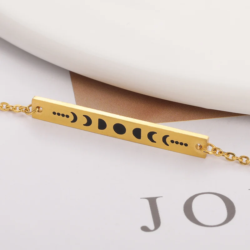 2017 Новая мода Шарм Для женщин jewelry Нержавеющая сталь золото Цвет цепи прекрасный