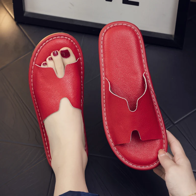 Домашние тапочки из натуральной кожи