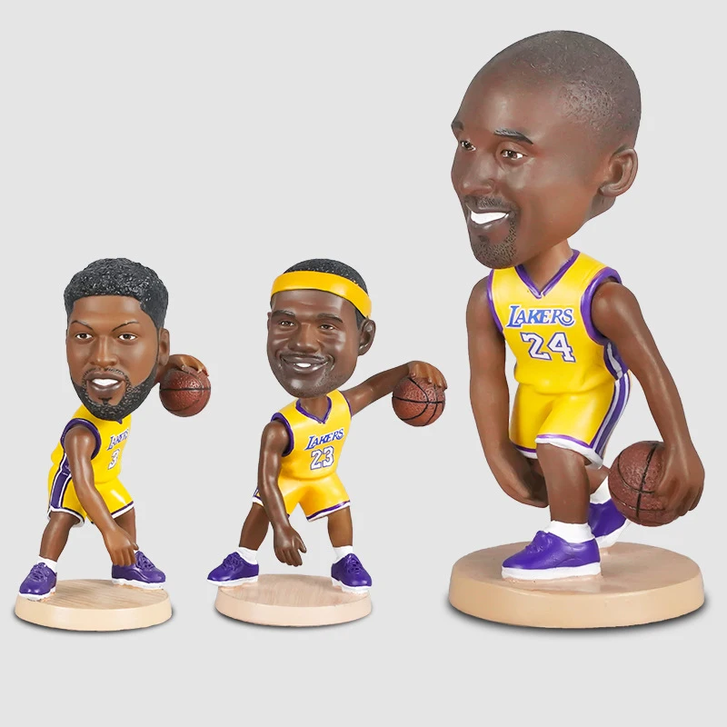 

BYGLTY Basketball Stars 12cm Cute Action Figures Basketball PVC Club Player Toys For Boys Girls Souvenir Fans Birthday Gift