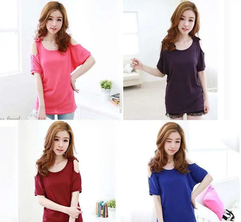 

red 2020 Women Shirt red 8 Style Cotton Shirt Short Sleeve