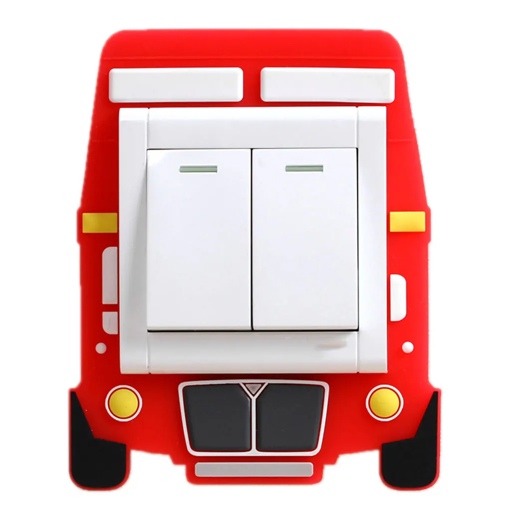 Мультяшный стирающийся светящийся выключатель света розетка приклеить