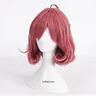 Парик для косплея Noragami Ebisu Kofuku, Короткие Розовые термостойкие синтетические волосы, парики с шапочкой