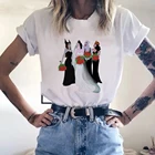 Белая женская футболка с изображением злодеев Диснея, Свадебный принт, забавная креативная модная женская рубашка, свободный Мягкий Топ, Универсальная футболка в стиле Харадзюку