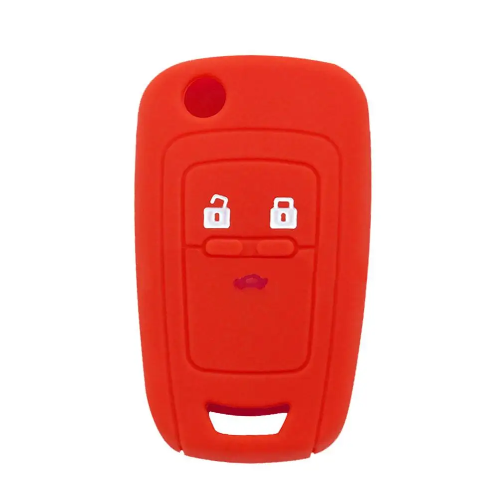 

Silicone Car Key Flip Cover Holder Remote Control Bag Case for Chevrolet Cruze volkswagen Key Case for Car