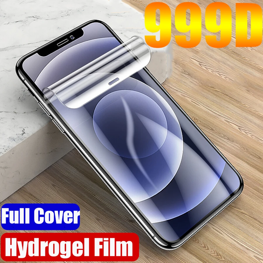 

Full Cover Hydrogel Film For iPhone 12 11 13 Pro 7 8 Plus XS Max Screen Protector Protection For apple iphone 13 Pro Not Glass