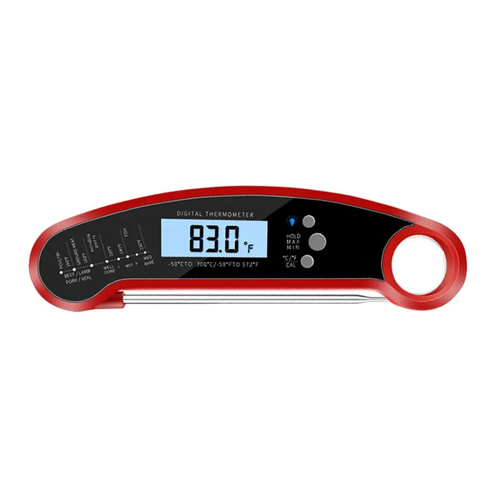 

Digital Meat Thermometers Waterproof Instant Read Food Thermometer With Calibration For Kitchen Outdoor Cooking Grilling BBQ