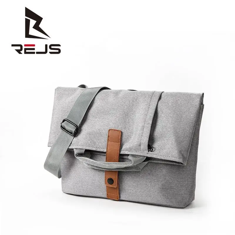 

REJS LANGT 2021 New Casual Handbag Men Minimalist Design Shoulder Bags 13 Inch Laptop Bag Crossbody Travel Bag SAC
