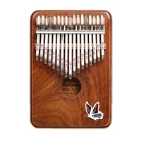 gecko 17 key kalimba k17sd thumb piano solid red sandalwood musical instrument for kids adult gift