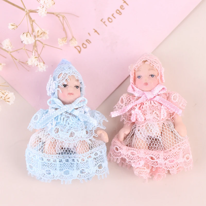 1 Pc 1:12 Dollhouse Miniature Cute Baby Doll People Model Body Joints Moveable | Игрушки и хобби