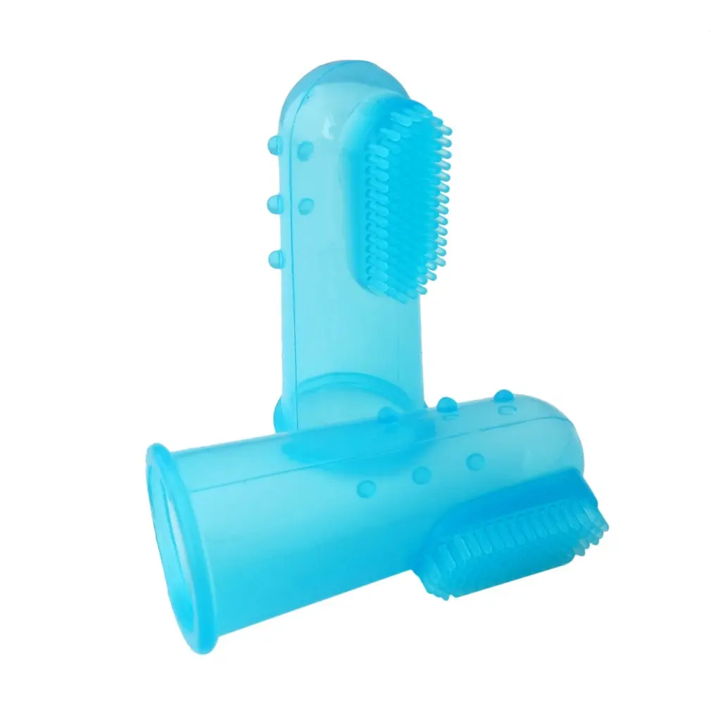 

Colorful Design Non-Toxic Soft Silicone Pet Finger Toothbrush Dogs Brush Bad Breath Tartar Teeth Care Cleaning Tool
