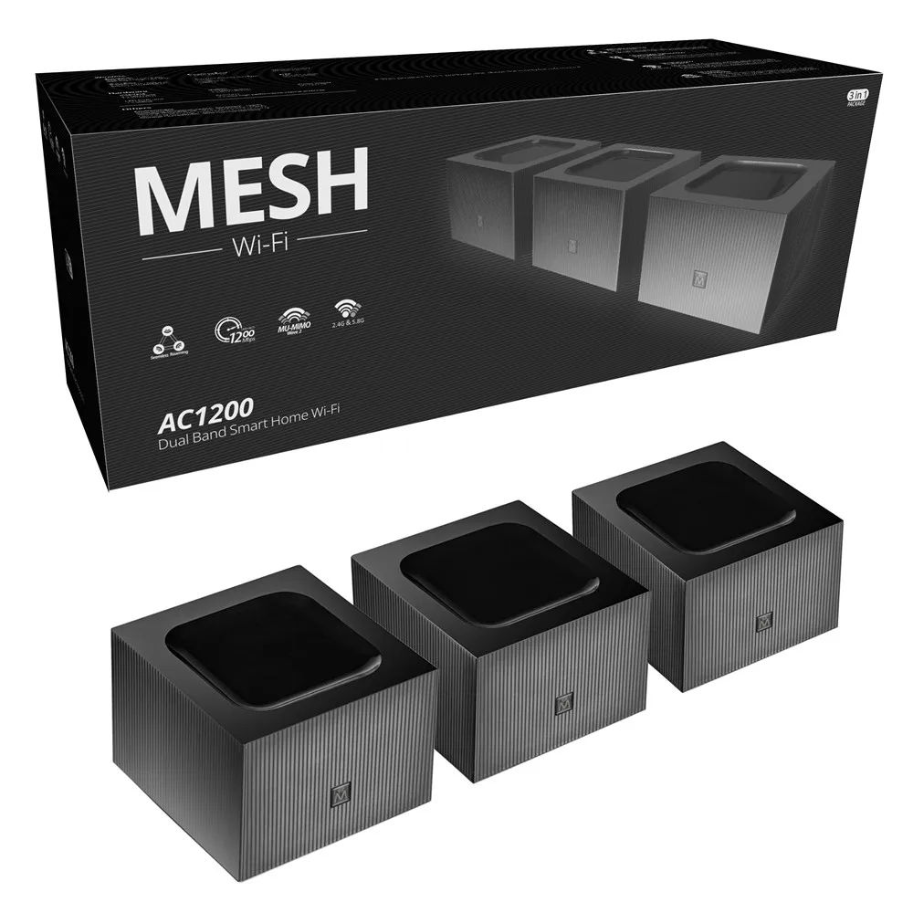 Kebidu AC1200 2 4G/5 0 ГГц сетчатый Wi Fi роутер домашний наружный беспроводной легкая