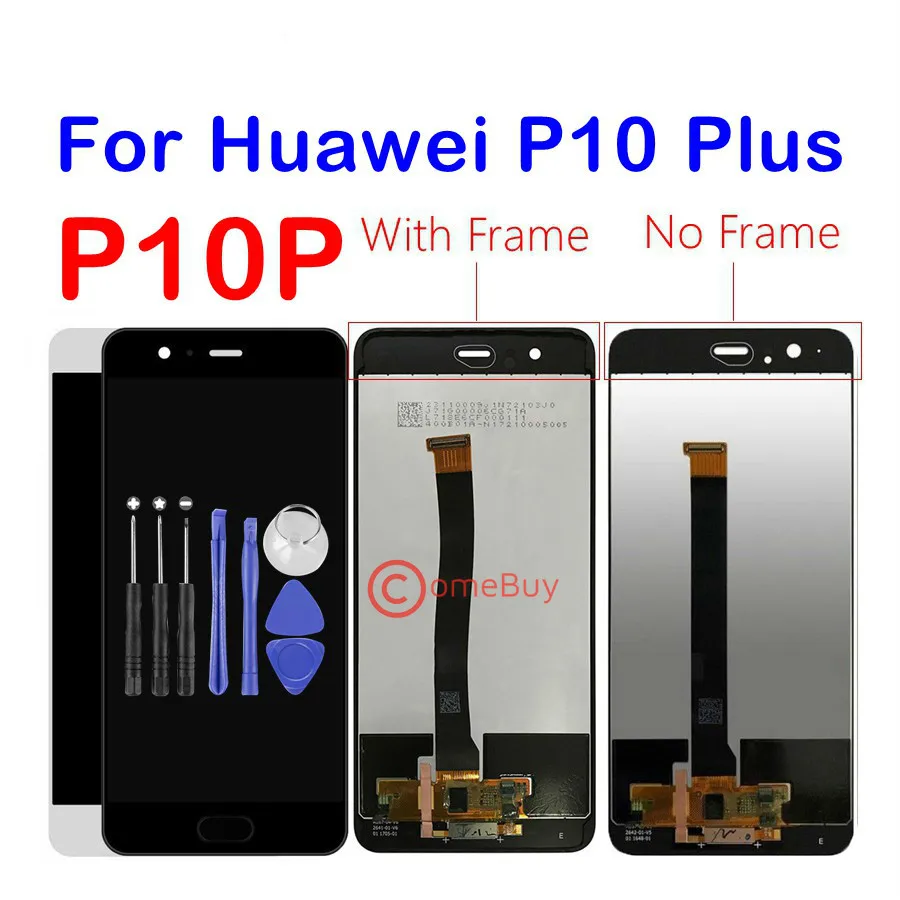 Для 5," huawei P10 плюс ЖК-дисплей Дисплей Сенсорный экран с рамкой VKY-L09 VKY-L29 P10 ЖК-дисплей Экран VTR-L09 VTR-L10 VTR-L29 Замена