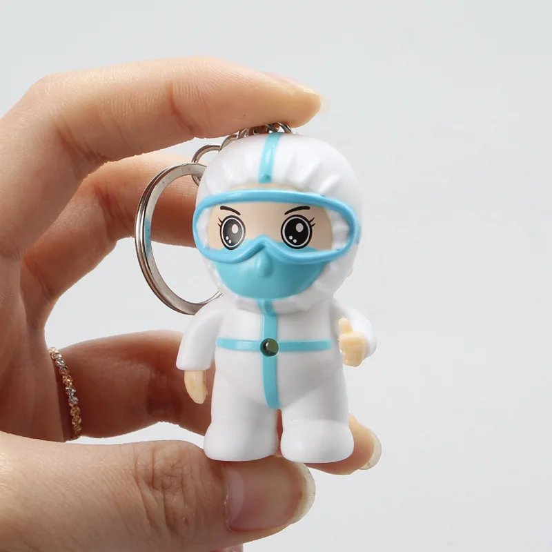

2021 Cute Beautiful Angels Keychains Nurse Action Figures Souvenir Gift for Girls Model Toys Plastic PVC Key Chians Pendant