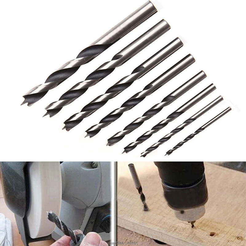 

8Pcs/Set 3MM-10MM HSS Drill Bits Kit For Woodworking Metal Wood Tools New N14 20 Dropship